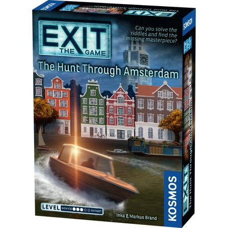 EXIT: The Game - The Hunt Through Amsterdam | Escape Room |Co-op Games | 1  Players |Ages 5-7| Brainteasers |Art Heist | Ages 12 