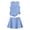 Light Blue, variant on Grblisyd Girls Summer Outfits Solid Color Tennis Skirt Sets Sleeveless Tank Tops and Pleated Skirts 2 Piece Outfit Activewear Clothes 5-12 Years