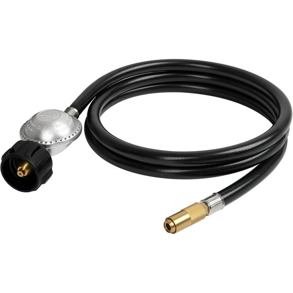 6 Feet Propane Regulator and Hose for Blackstone 17 & 22 Inch Tabletop Griddle, Connect to 5-20 LB Propane Tank