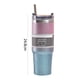 thumbnail image 3 of Taza de aislamiento de paja de 30 oz, termo de agua para coche con pintura de diamante (rosa y azul) Ndcxsfigh Para Estrenar, 3 of 9