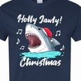 thumbnail image 4 of Inktastic Shark Holly Jawly Christmas T-Shirt, 4 of 5