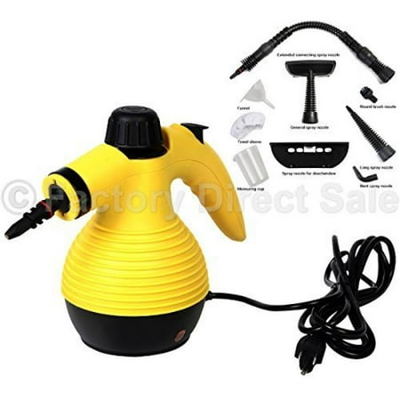 Multi Purpose Handheld Steam Cleaner 1050w Portable Steamer W/attachments (Best Household Steam Cleaners Uk)