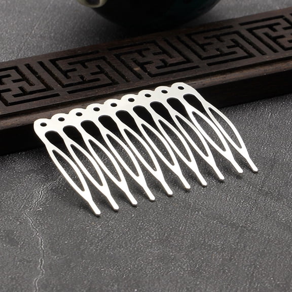 Iron Hair Forks Viking Hair Accessories for Women Silver 53x39mm