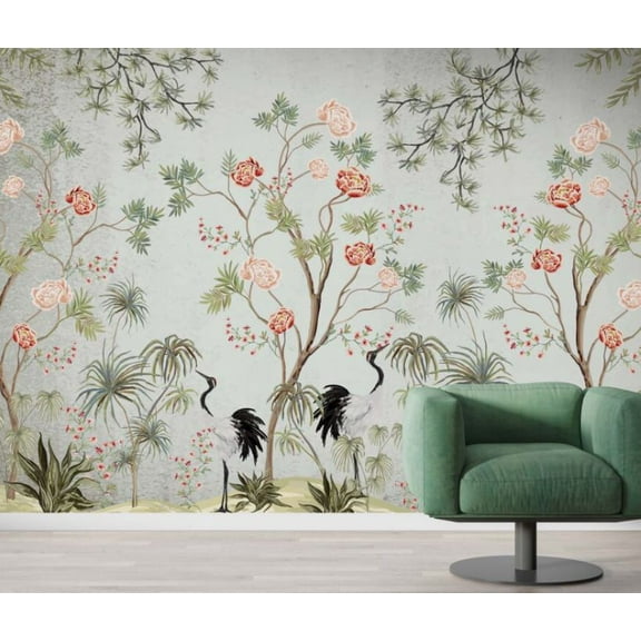 Muravie Autumn Flower Branch 3D Wallpaper