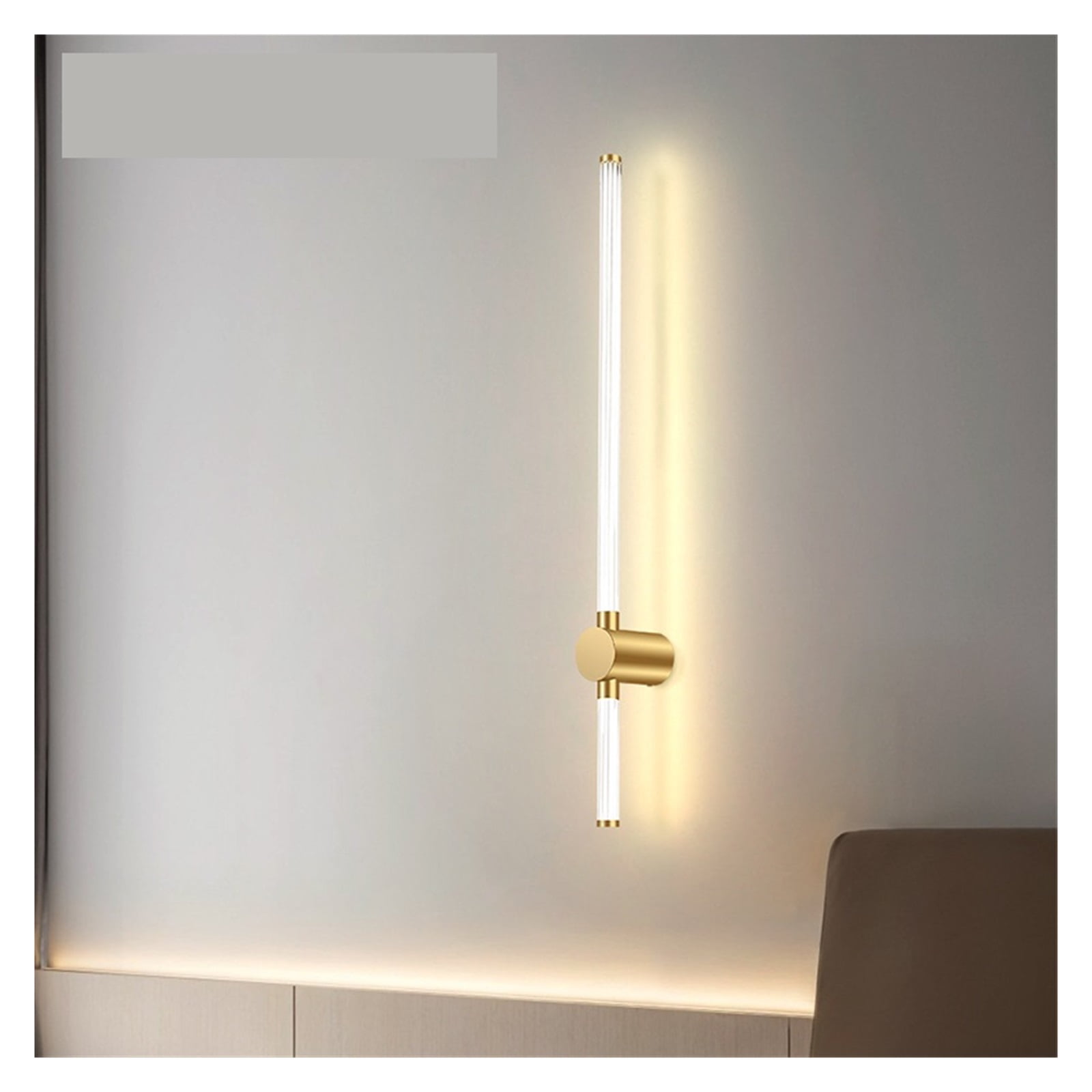 Modern LED Picture Lights Gold 3000K Long Brass Mid Century Adjustable Linear Gold Wall Lamps Vertically Led Bathroom Vanity Light Swing Arm Hallway Lighting ,Picture Lights for Wall