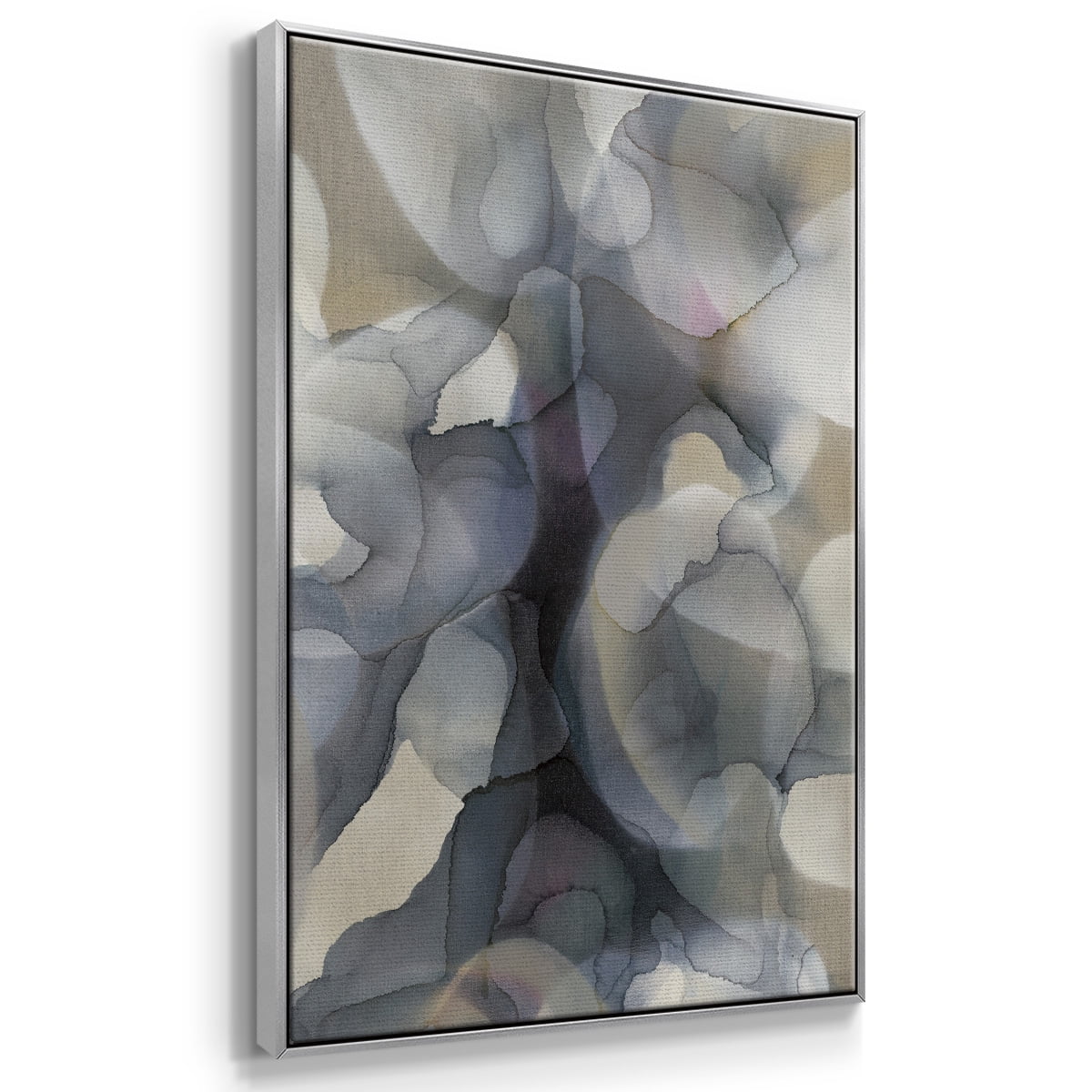 Heavy Weather Framed Premium Gallery Wrapped Canvas - Ready to Hang - 27 x 41 - Silver Floating Frame