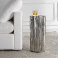 thumbnail image 2 of Uttermost Echo Modern Nickel Drink Table, 2 of 5