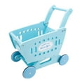 thumbnail image 1 of Carrito de compras para niños, carrito de supermercado, juguete de simulación, juego de rol Azul, 1 of 9