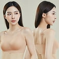 thumbnail image 4 of Ahuyic Summer Womens Bras,Plus Size Bras for Women,Women's Traceless Liquid Underwear Thin Transparent Stationary Cup Bra Beauty Skin Tone Bra, 4 of 4