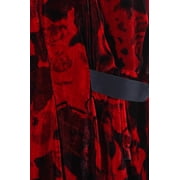 Rachel Rachel Roy Plus Size Red Draped Velvet Printed Dress 16W