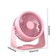 thumbnail image 2 of 1 Pcs Rechargeable Table Fan, Desktop USB Charging Silent Digital Display Desktop Kitchen Outdoor Wall Mounted Circulating Fan, 2 of 8