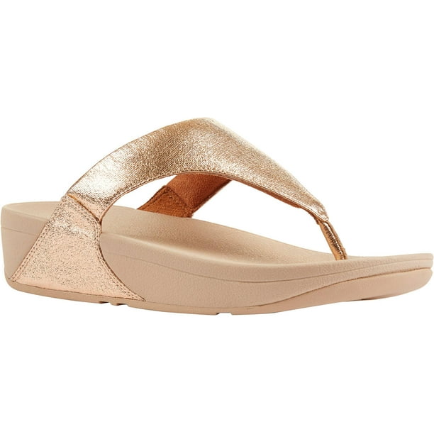 lulu art denim wedge flip flop