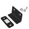 thumbnail image 1 of Tope de puerta en forma de L sin perforaciones con ventosa magnética invisible para puerta (negro) Tmvgtek Libre de BPA, 1 of 8