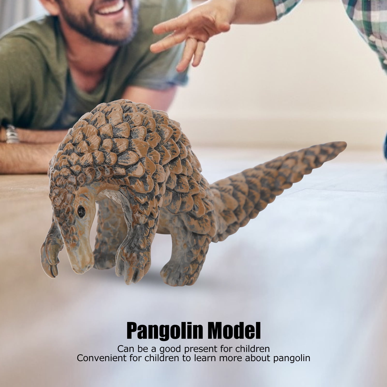 Wild Animal Figures Educational Models Toy Pangolin Miniture Doll House Decor 