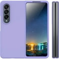 thumbnail image 2 of for Samsung Galaxy Z Fold 3 Case, Galaxy Z Fold 3 Liquid Silicone Case Dual Layer Hybrid Hard PC Soft Silicone Slim Fit Shockproof Protective Phone Case for Women Men, Light Purple, 2 of 8