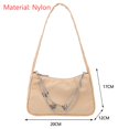 thumbnail image 1 of Bolso de hombro con cadena de mariposa Retro para mujer, bolso de hombro de compras de Color sólido, bolsos pequeños casuales de viaje para mujer Fivean unisex, 1 of 2