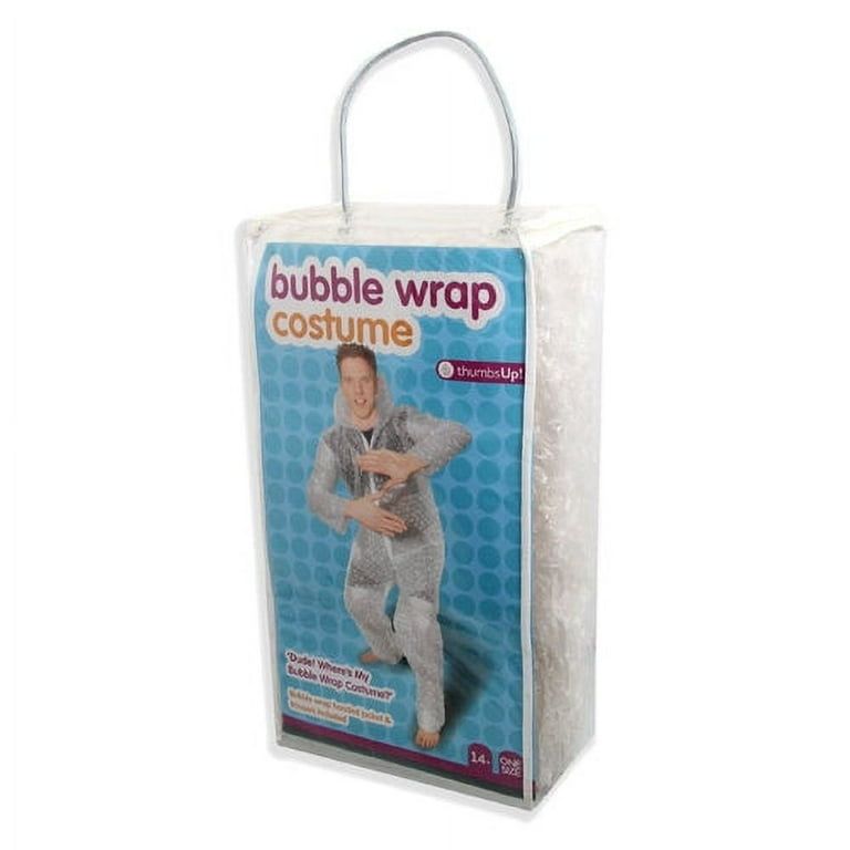 Bubble Wrap Costume | Adult | Unisex | Transparent | One-Size | ThumbsUp! UK Bubble Wrap Costume | Adult | Unisex | Transparent | One-Size | ThumbsUp! UK