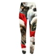 thumbnail image 6 of QQAMB Christmas Leggings for Women Funny Snowflake Print Leggings Stretch High Waist Gym Yoga Pants Xmas Holidays Tights Multicolor M, 6 of 6