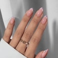 thumbnail image 4 of Press On Nails BtartBox con punta francesa, almendra, plata metalizada, 4 of 8