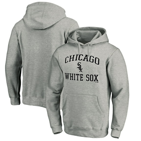 Men's Heather Gray Chicago White Sox Heart & Soul Pullover Hoodie