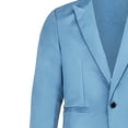 thumbnail image 4 of Puntoco Mens Clothing Clearance,Men'S Suit Jacket + Suit Pants Two-Piece Suit Sky Blue, 4 of 5
