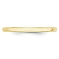 thumbnail image 5 of Auriga Fine Jewelry 10K Yellow Gold 2mm Lightweight Half Round Wedding Band for Women Size- 8, 5 of 6