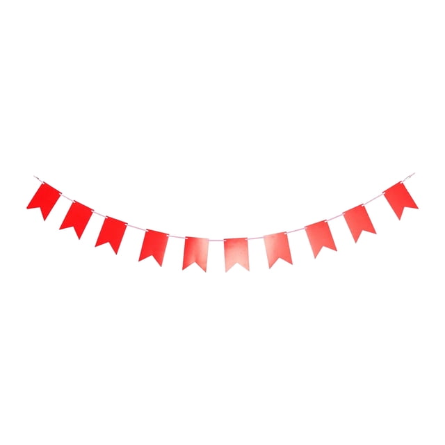 Toystoory 1 Uds. Conjunto de tarjeta de papel blanco de 16,4 pies, cartel personalizado para fiesta de cumpleaños, cartel para fiesta, Kits de decoración para fiestas Rojo 16.4 pies
