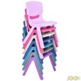 thumbnail image 4 of JOON Stackable Plastic Kids Learning Chairs, Purple, 20.5x12.75X11 Inches, 4 of 7