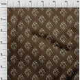 thumbnail image 3 of oneOone Polyester Spandex Brown Fabric Asian Block Floral Fabric For Sewing Printed Craft Fabric By The Yard 56 Inch Wide, 3 of 4