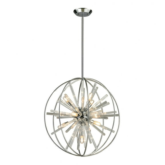Elk Lighting Twilight 10 Light Pendant in Polished Chrome