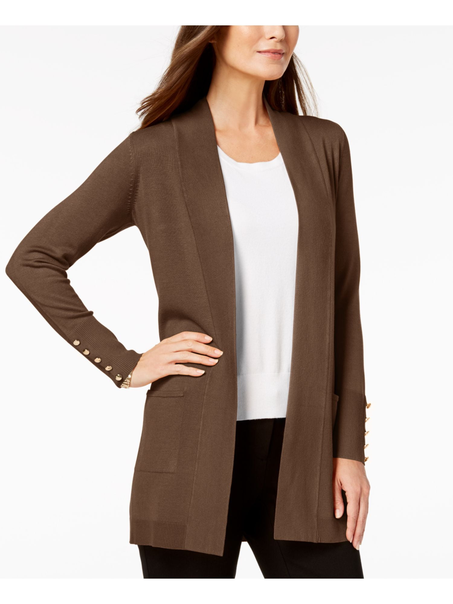 womens brown cardigan