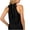 Black, variant on Halter Top High Neck Sleeveless Tshirt Beach Vacation Loose Fit Shirt Womens Fashion Summer Tops Dressy Casual White M