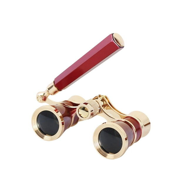 Lunettes de Théâtre en Métal Compactes 3x25 pour Adultes Enfants Poignée de Concert