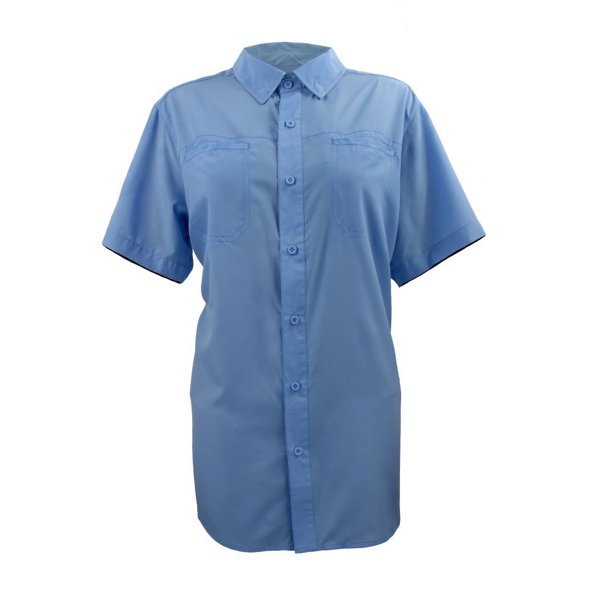 FinTech Elite Angler Women s Short Sleeve Fishing Shirt Large Moisture Wicking Quick Dry
