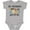 AC-Heather Grey, variant on My Grandma Loves Me with Sloth and Hearts Boys or Girls Baby Bodysuit