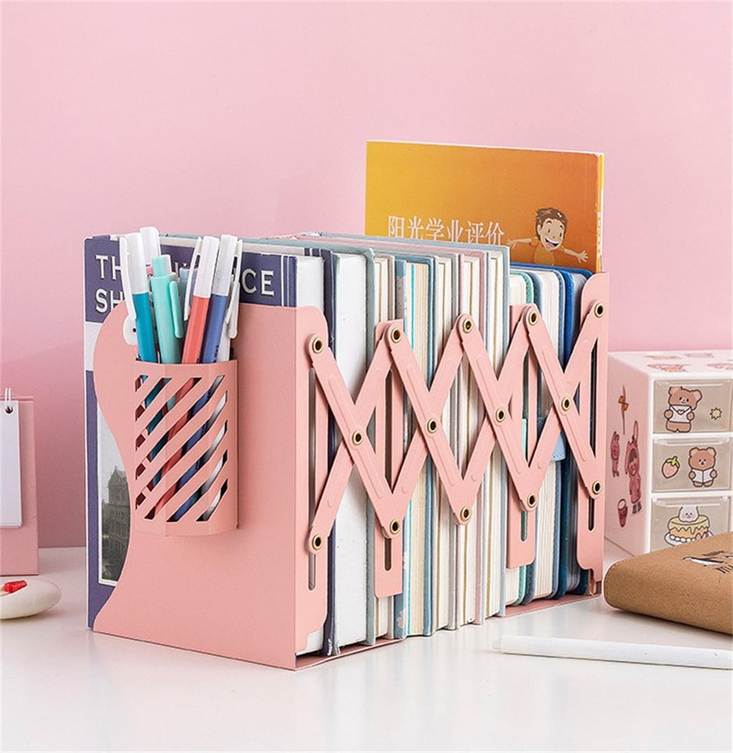 Dropship Retractable Bookend Book Stand Multifunction Book Folder Bookshelf  With Pen Holder to Sell Online at a Lower Price