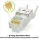 thumbnail image 4 of 100 Piezas Cat6 / 6A RJ45 Enchufes Modulares de Paso, Conector de Externo Blindado (STP), EZ Crimp, 4 of 5
