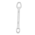 thumbnail image 4 of Double End Multifunctional Universal Wrench Labor Saving Steel Repair Tool 8mm T 270mm L 250g White Thicken Mirror Chrome Plated, 4 of 5