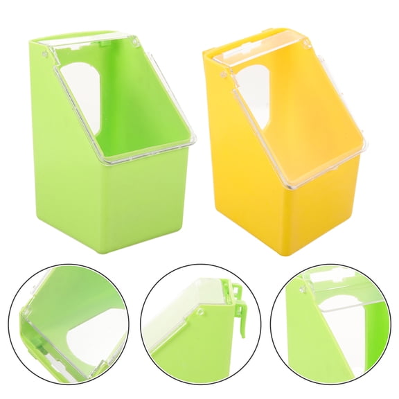 Soimiss 4pcs Pigeon Feeder PP Yellow Multi-functional For Pigeons