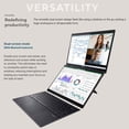 thumbnail image 4 of ASUS Zenbook Duo 2-in-1 Laptop, Dual 14" OLED WUXGA 16:10 Touch Display, Intel Ultra 9 285H, 32GB LPDDR5X, 1TB PCIe SSD,WiFi 7,FHD IR Webcam,Detachable Backlit KB,Windows 11 Pro, 4 of 8