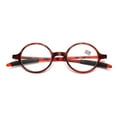thumbnail image 5 of 5 pairs Womens Retro Round Reading Glasses Mens Classic Flexible Plastic Readers HD +4.00, 5 of 6