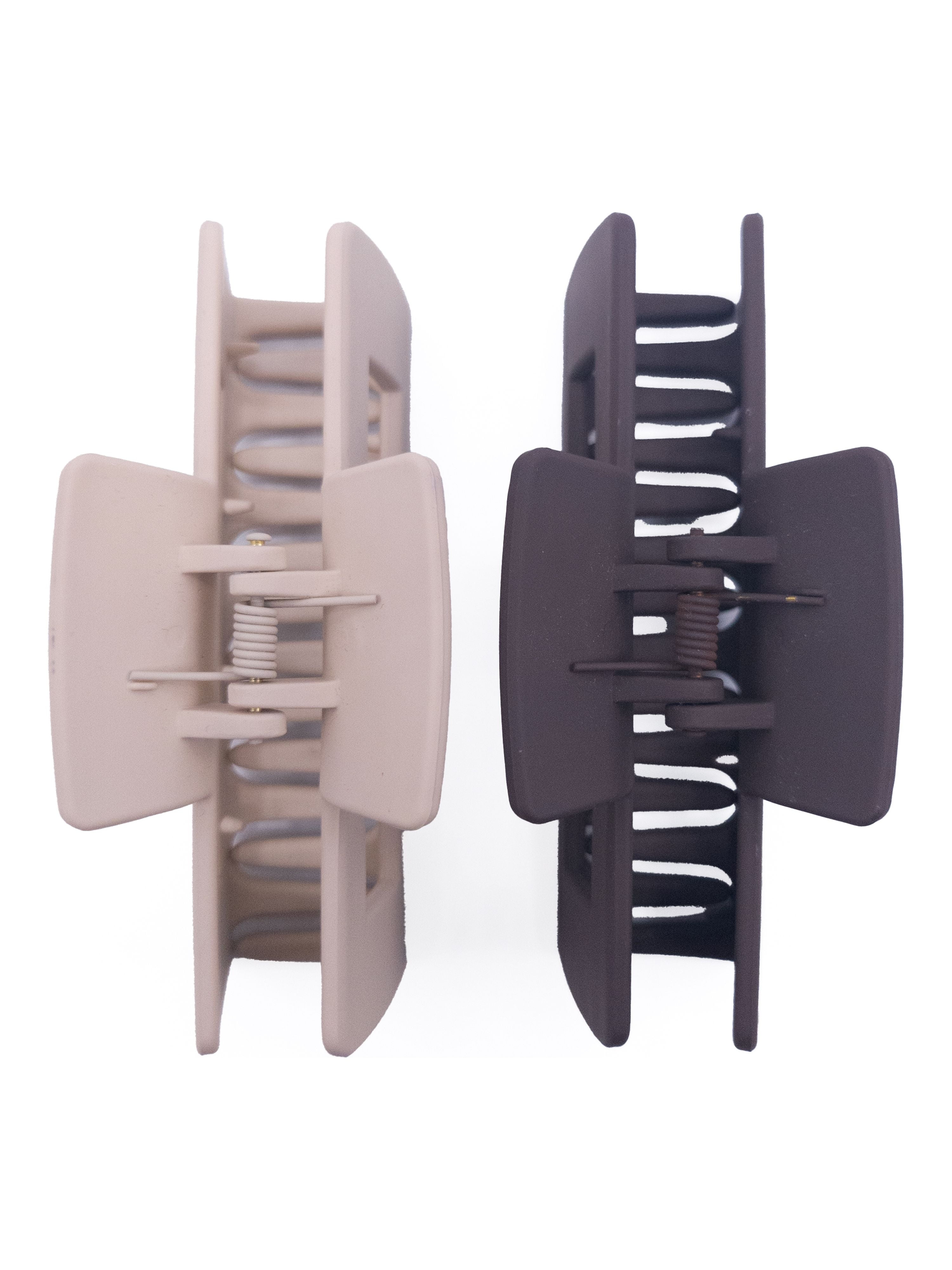 Time and Tru Hair Claw Clip Adult, Brown, (2-Pack)