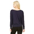 thumbnail image 2 of Bella + Canvas Ladies' Flowy Long-Sleeve Off Shoulder T-Shirt, 2 of 3