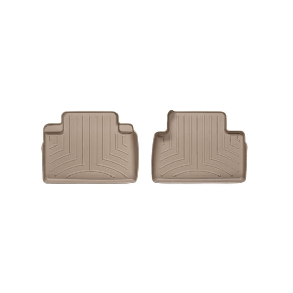 WeatherTech Custom Fit FloorLiners compatible with Infiniti FX, QX70 - 2nd Row (2-Piece Liner), Tan