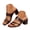 Coffee, variant on Women's Wedge Platform Slippers Square Open Toe Chunky Heel Slip on Summer Dress Pump Shoes