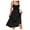 Black, variant on Sngxgn Dress for Women Long Satin Slip Dress Chemise Soft V Neck(,S)