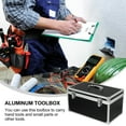 thumbnail image 4 of Aluminum Alloy Tool Box Multifunction Hard Storage Case Portable Parts Box, 4 of 8