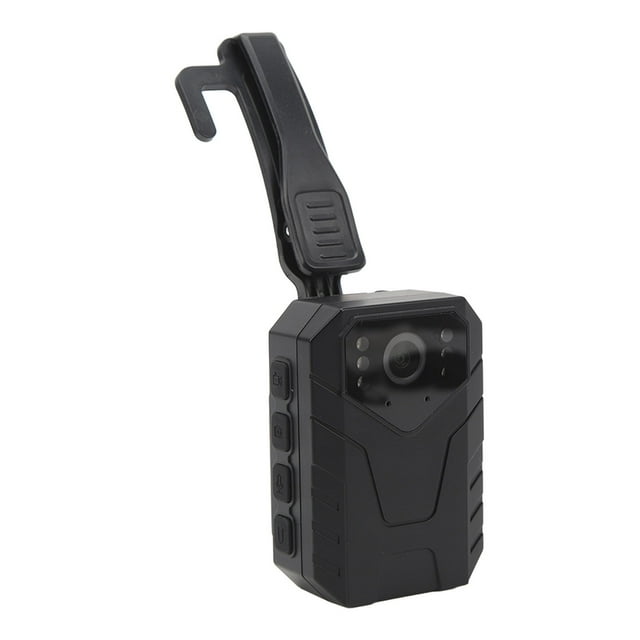 Body Mounted Video Camera, Back Clip Night Vision Camera 4K HD Motion Detection ABS for Sports
