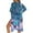 Butterfly - Blue, variant on Women's Kimono Swimsuit Coverups Cow Aztec Print Cardigan Summer Beach Cover Ups Casual Fashion Wearable Swimwear Cover up