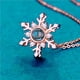 thumbnail image 3 of Collar Qarigey con colgante de copo de nieve de Metal para mujer plata, 3 of 6